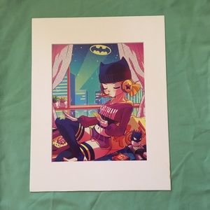 BatGirl BatWoman art matted DC Comics Batman